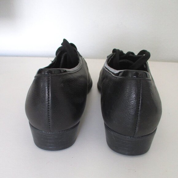 Munro American Womens Black Leather Lace-up Cap Toe Oxford Shoe NWOB - Size 6.5M - Picture 7 of 8